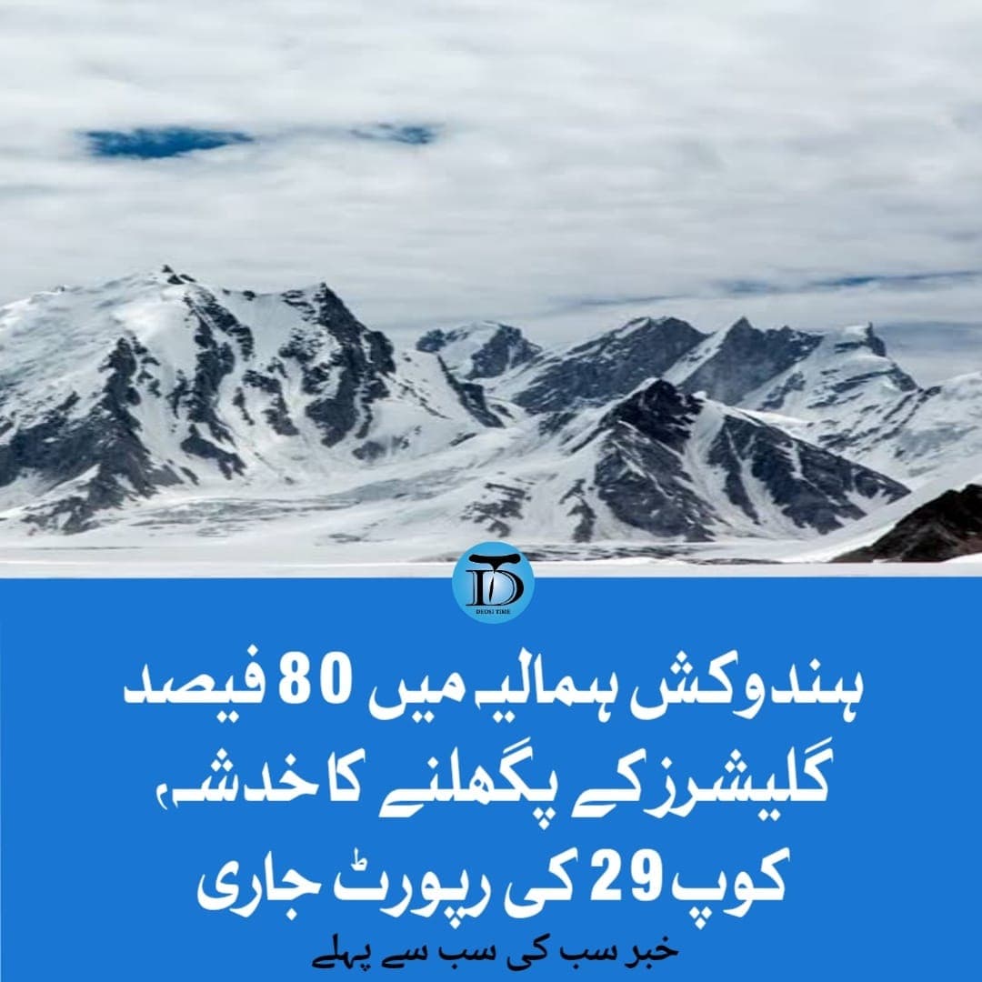 ہندوکش ہمالیہ میں 80 فیصد برف کے پگھلنے کی رپورٹ (COP 29)